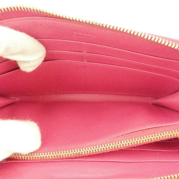 Prada Long Wallet Ribbon Pink Safiano Leather Auth USED T17788 - Picture 5 of 10